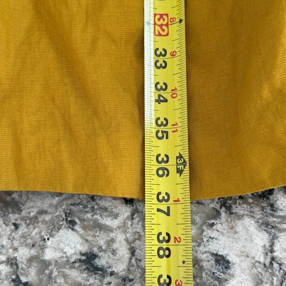 NEW J. Crew Women's Sun Dress Mustard Yellow Cotton Pleated Sleeveless SZ 4 NWT‎